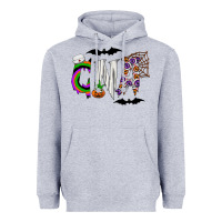Heather Grey Halloween CNA Heavyweight Hoodie - CowhideDigitalArt