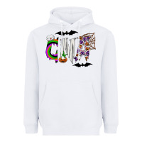 White Halloween CNA Heavyweight Hoodie - CowhideDigitalArt