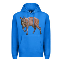 True Royal Red Brocket Buck Deer Premium Hoodie - LillyAllenDesigns