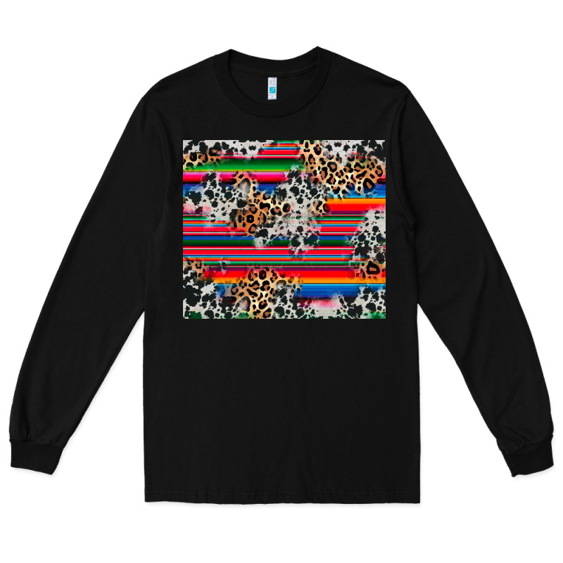 Cowhide Leopard Serape Long Sleeve Tee by RanaPortraitStore | Teevron