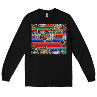 Black cowhide leopard serape Long Sleeve Tee - RanaPortraitStore