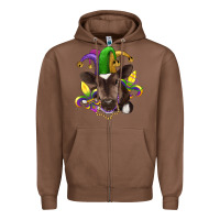 Chestnut mardi gras baby cow Zipper Hoodie - RanaPortraitStore