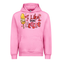 Fuchsia Pink i like you elote mexican valentines day Urban Hoodie - MaliasSmallBusiness