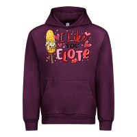 Mauve Wine i like you elote mexican valentines day Urban Hoodie - MaliasSmallBusiness