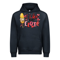 Navy i like you elote mexican valentines day Urban Hoodie - MaliasSmallBusiness