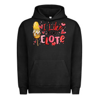 Pigment Black i like you elote mexican valentines day Urban Hoodie - MaliasSmallBusiness