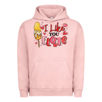 Pigment Salmon i like you elote mexican valentines day Urban Hoodie - MaliasSmallBusiness
