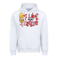 White i like you elote mexican valentines day Urban Hoodie - MaliasSmallBusiness