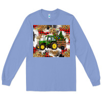 Colony Blue christmas farm tractor Long Sleeve Tee - RanaPortraitStore