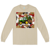Mushroom christmas farm tractor Long Sleeve Tee - RanaPortraitStore