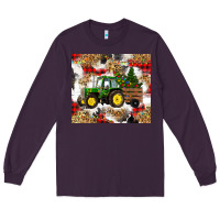 Plum christmas farm tractor Long Sleeve Tee - RanaPortraitStore