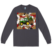 Smoke christmas farm tractor Long Sleeve Tee - RanaPortraitStore