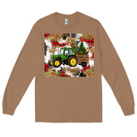 Toasted Coconut christmas farm tractor Long Sleeve Tee - RanaPortraitStore