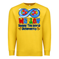 Lemon autism infinity seeing the world differently Premium Sweatshirt - JahusDesignShop