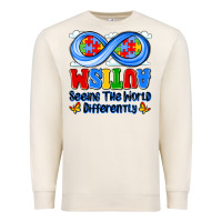 Sandshell autism infinity seeing the world differently Premium Sweatshirt - JahusDesignShop