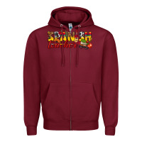 Burgundy spanish teacher Zipper Hoodie - texasbilliewilder