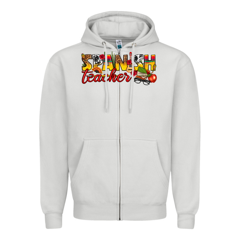 Spanish Teacher Zipper Hoodie by texasbilliewilder | Teevron