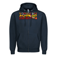Navy spanish teacher Zipper Hoodie - texasbilliewilder