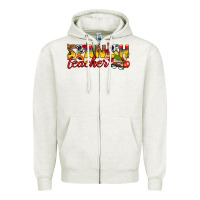Oatmeal Heather spanish teacher Zipper Hoodie - texasbilliewilder