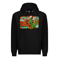Black feliz navidad merry christmas cactus Premium Hoodie - Jasminsmagicworld