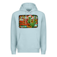 Blue Mist feliz navidad merry christmas cactus Premium Hoodie - Jasminsmagicworld