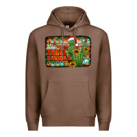 Chestnut feliz navidad merry christmas cactus Premium Hoodie - Jasminsmagicworld