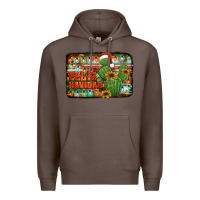 Coffee feliz navidad merry christmas cactus Premium Hoodie - Jasminsmagicworld