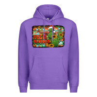 Purple feliz navidad merry christmas cactus Premium Hoodie - Jasminsmagicworld