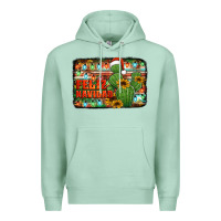 Seafoam feliz navidad merry christmas cactus Premium Hoodie - Jasminsmagicworld