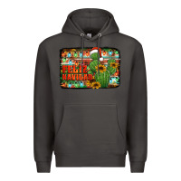 Smoke feliz navidad merry christmas cactus Premium Hoodie - Jasminsmagicworld