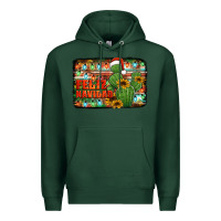 Sports Green feliz navidad merry christmas cactus Premium Hoodie - Jasminsmagicworld