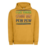 Pigment Peanut Butter i like things that go pew pew Urban Hoodie - MaliasSmallBusiness