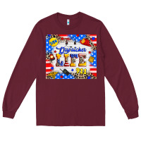 Burgundy dispatcher life Long Sleeve Tee - RanaPortraitStore