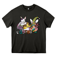 Asphalt Happy Easter Heavy Core Tee - CowhideDigitalArt