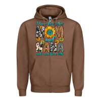 Chestnut i have two titles mom and nana and i rock them bot Zipper Hoodie - Zillion Design Studio