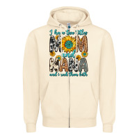 Sandshell i have two titles mom and nana and i rock them bot Zipper Hoodie - Zillion Design Studio