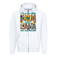 White i have two titles mom and nana and i rock them bot Zipper Hoodie - Zillion Design Studio