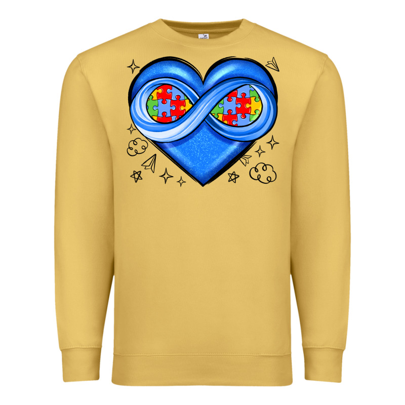 Infinity Heart Autism Awareness Premium Sweatshirt by JahusDesignShop | Teevron