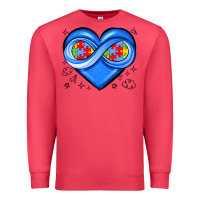 Cardinal infinity heart autism awareness Premium Sweatshirt - JahusDesignShop