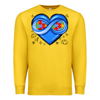 Lemon infinity heart autism awareness Premium Sweatshirt - JahusDesignShop
