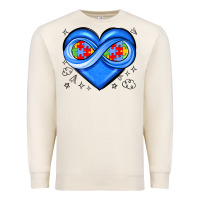 Sandshell infinity heart autism awareness Premium Sweatshirt - JahusDesignShop
