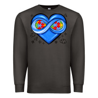Smoke infinity heart autism awareness Premium Sweatshirt - JahusDesignShop