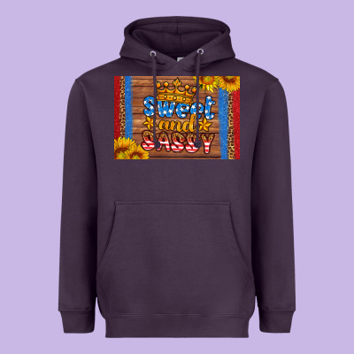 Usa Sweet And Sassy Skinny Metal Can Holder Heavyweight Hoodie Designed By Hra Design Shop