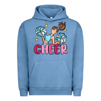Pigment Pebble Blue cheer Urban Hoodie - MaliasSmallBusiness