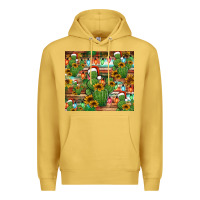 Antique Gold feliz navidad merry christmas cactus tumbler Premium Hoodie - Jasminsmagicworld