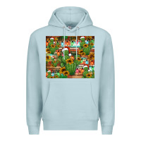 Blue Mist feliz navidad merry christmas cactus tumbler Premium Hoodie - Jasminsmagicworld