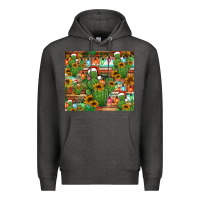Charcoal Heather feliz navidad merry christmas cactus tumbler Premium Hoodie - Jasminsmagicworld