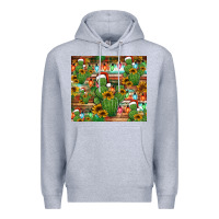 Heather Grey feliz navidad merry christmas cactus tumbler Premium Hoodie - Jasminsmagicworld