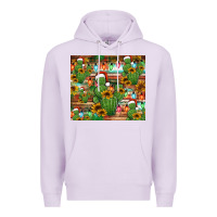 Lilac feliz navidad merry christmas cactus tumbler Premium Hoodie - Jasminsmagicworld