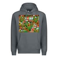 Rock feliz navidad merry christmas cactus tumbler Premium Hoodie - Jasminsmagicworld